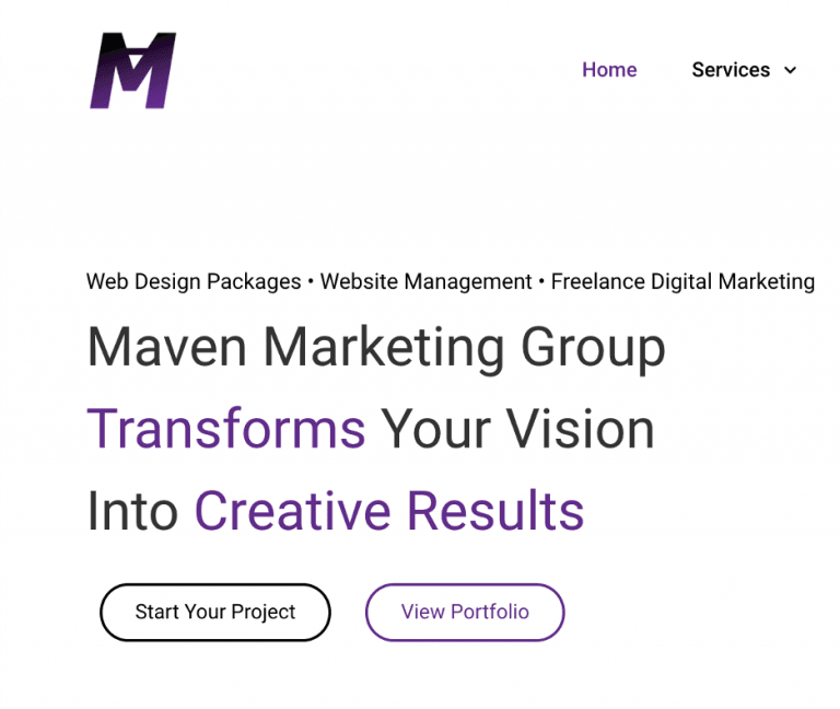 split content as a latest web design trend